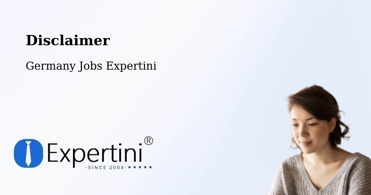 Disclaimer – Villmar - Germany Jobs Expertini